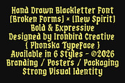 Phonska Font Pack & Extras!, a Blackletter Font by IronbirdCreative (Thumbnail 8 of 8)