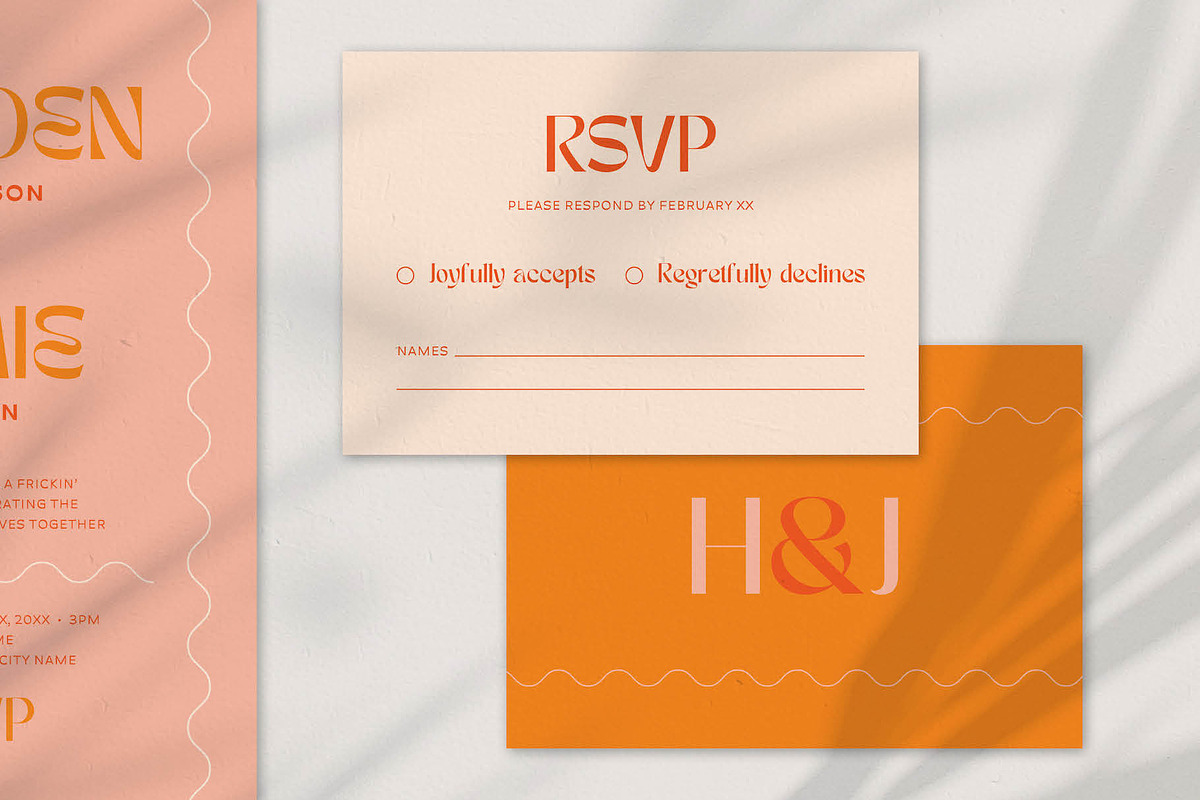 Bold Canva Wedding Invitation Suite, a Templates & Theme by StudioSage (Photo 3 of 5)