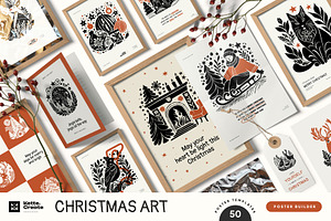 Christmas Art Posters And Cards