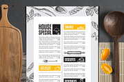 FREE! Trifold + Classic Food Menu, a Brochure Template by BarcelonaShop (Thumbnail 4 of 5)