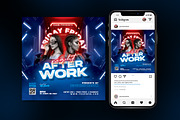neon night after work event flyer, a Flyer Template by StarPixles11 (Thumbnail 3 of 3)