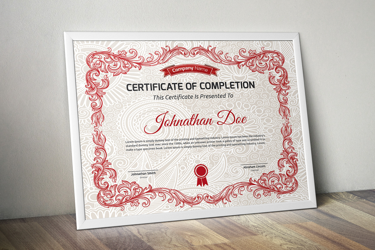 Certificate Word | PSD | AI, a Stationery Template by Curve Design (Photo 2 of 6)