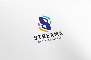 Stream Letter S Logo, a Branding & Logo Template by Design_Planet
