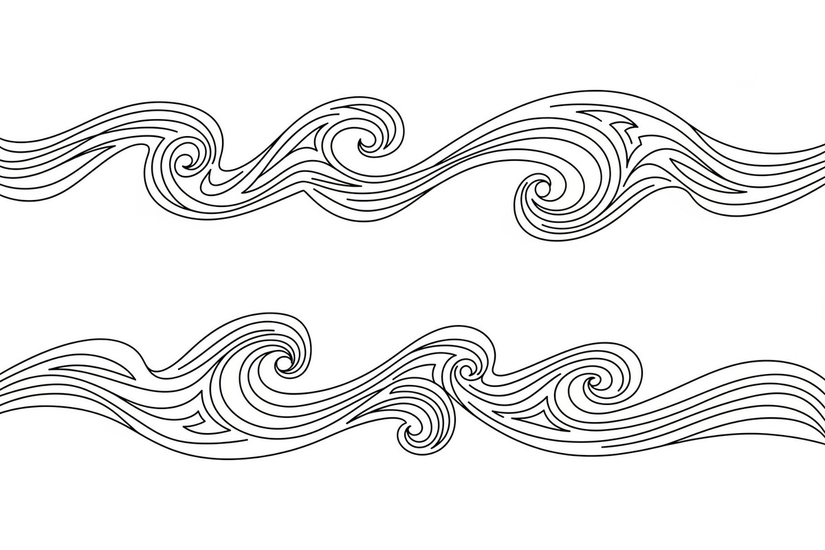 Vintage Wave Ornament Frame Bundle, an Illustration by Designer_Momina (Photo 39 of 51)