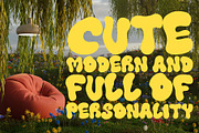 Quiet Joy quirky font, a Sans Serif Font by BilberryCreates (Thumbnail 8 of 10)