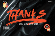 Sentreno - Dry Brush Font, a Handwritten Font by Dhabee (Thumbnail 4 of 16)