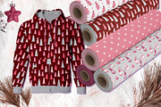 Pink Christmas Clipart & Patterns, a Decorative Illustration by AvaAva (Thumbnail 13 of 25)