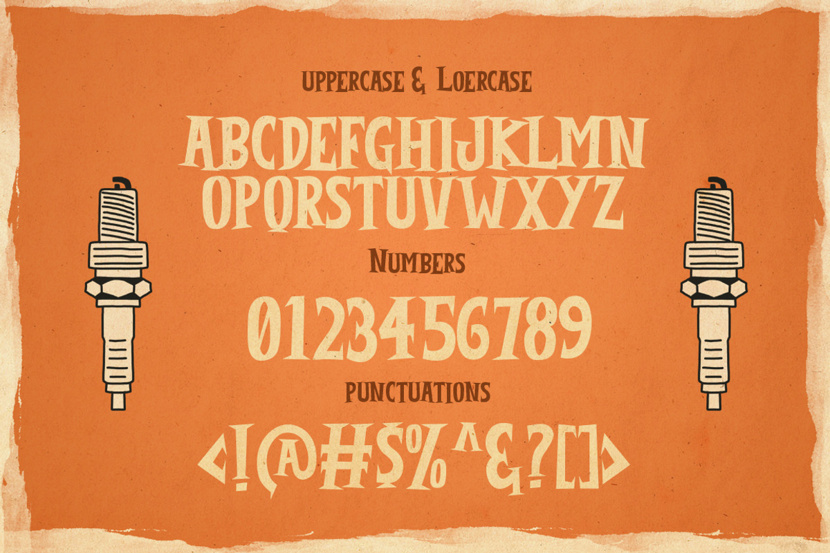 Burnout Font preview 2