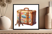 Ooh LaLa Paris Watercolor Clipart, an Illustration by DreamCafeArt (Thumbnail 5 of 7)