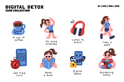 Digital Detox Icon Collection, a Technology Illustration by monkik (Thumbnail 3 of 3)