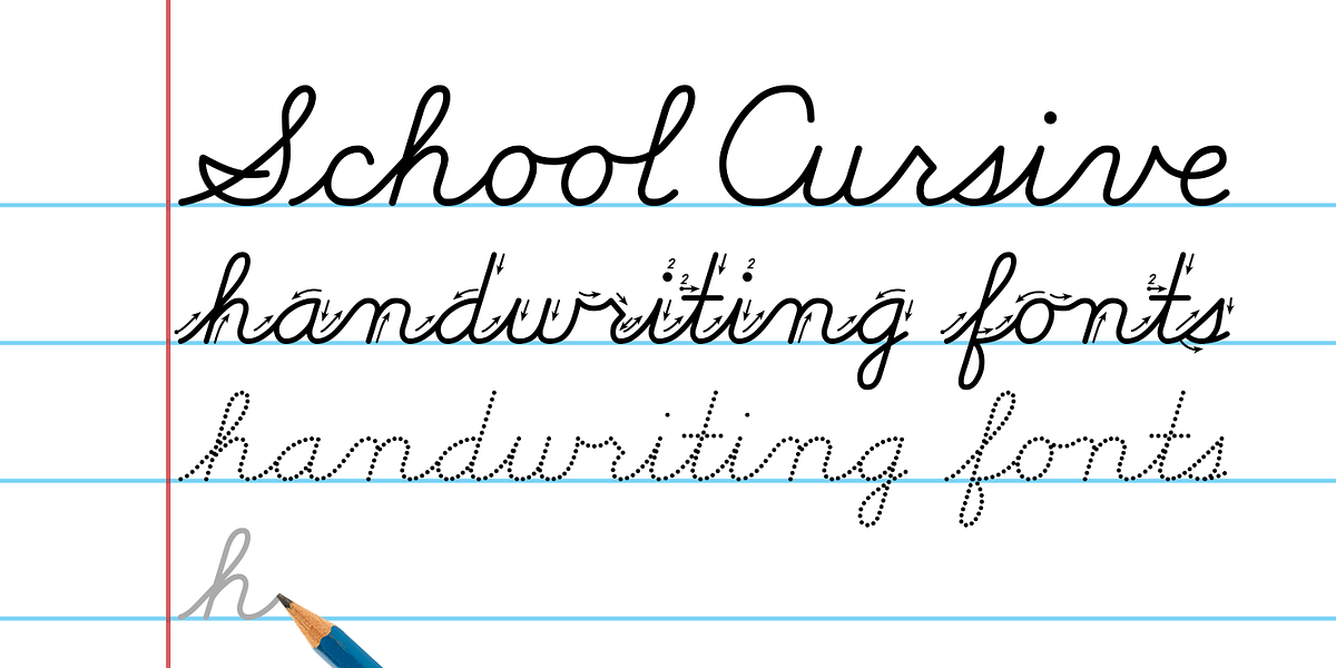 School Cursive, a Handwritten Font by Cursive Workshop (Photo 1 of 6)