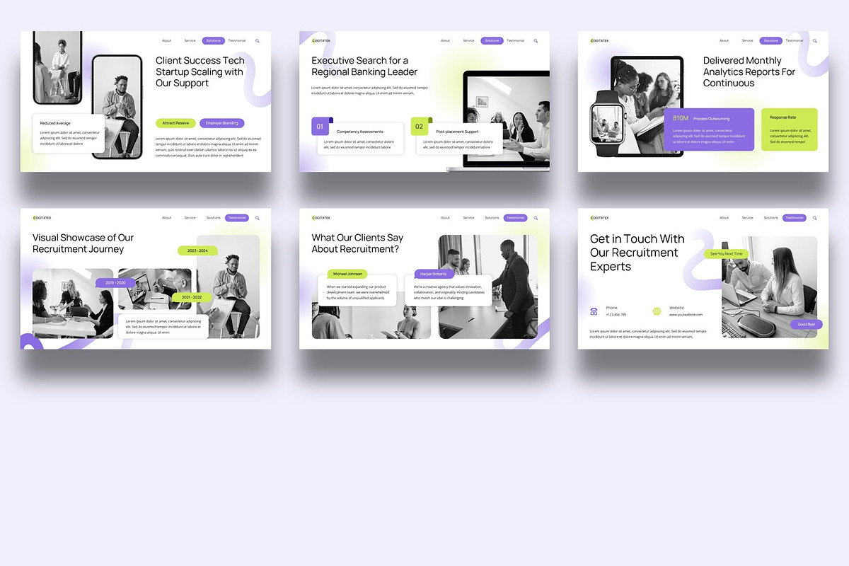 Recruitment Company Profile, a Presentation Template by BumbleGraph Studio (Photo 2 of 5)