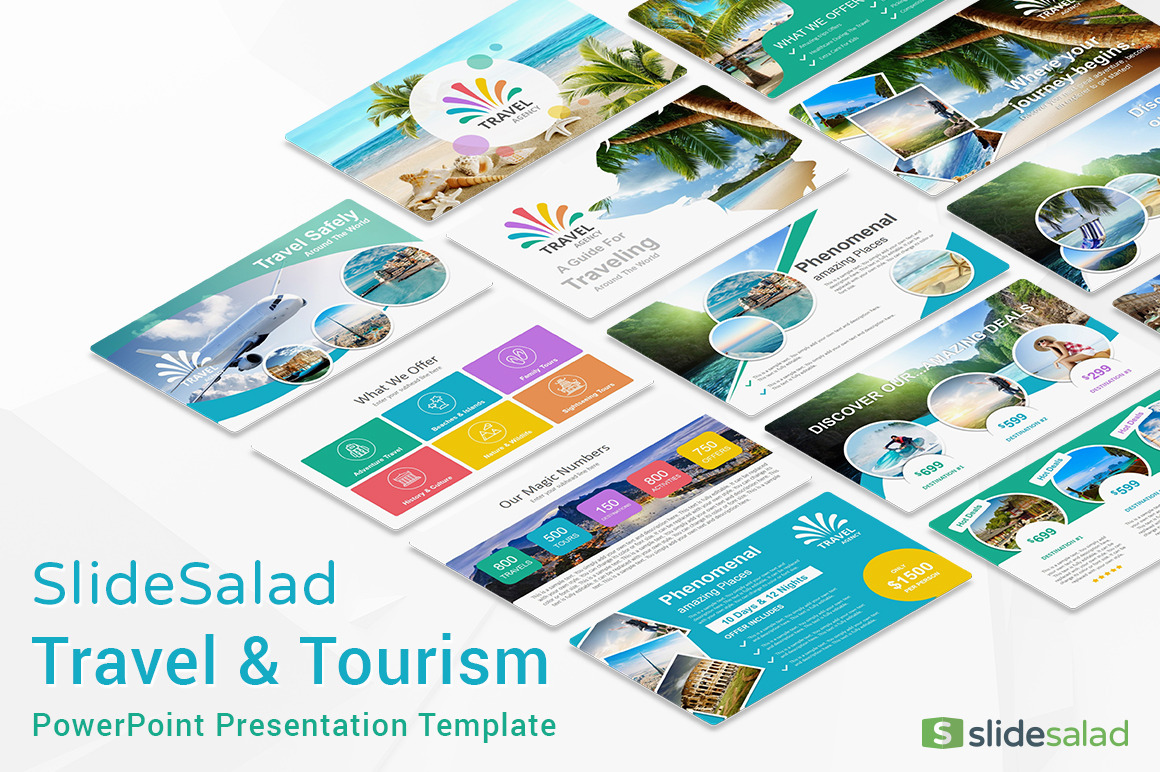 Travel Agency PowerPoint Template, A Presentation Template By SlideSalad