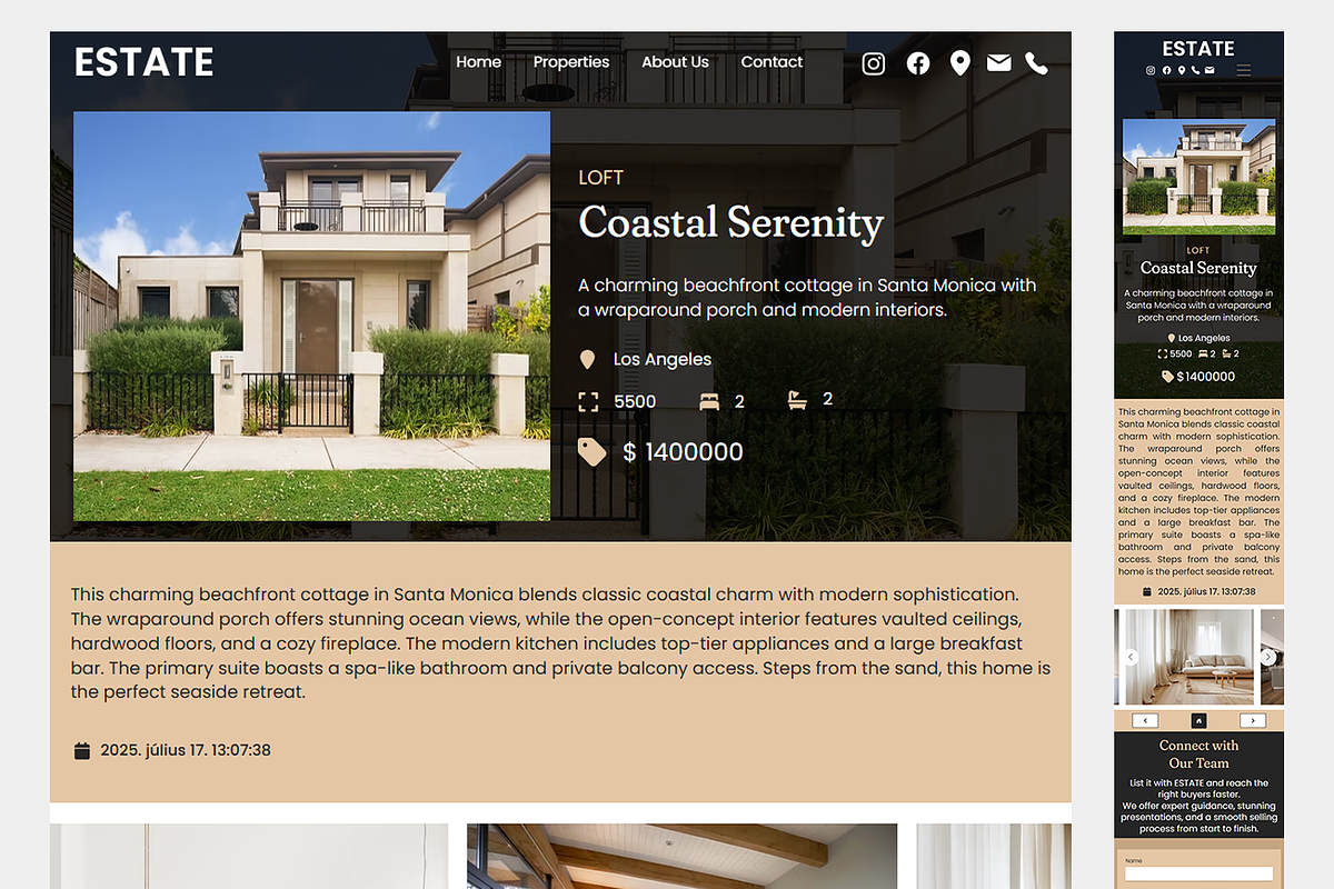 Real Estate Agency Website preview 4