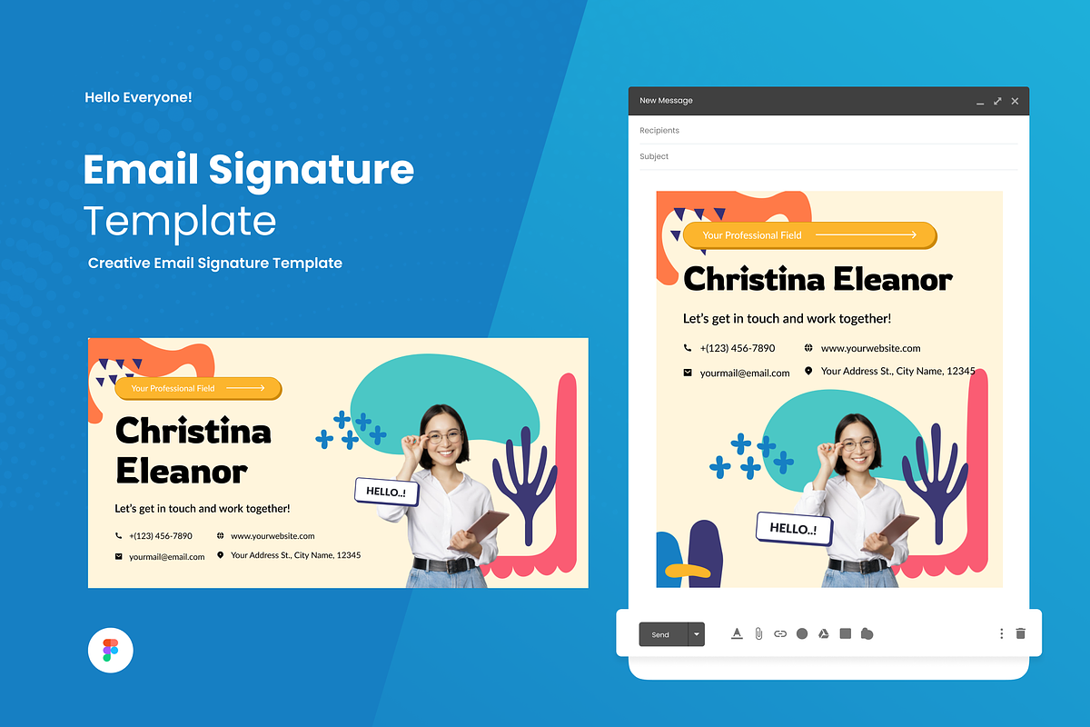 Becolora Creative - Email Signature, a Templates & Theme by SquidPixey (Photo 1 of 4)