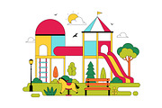 10 Playground Vector Illustration, an Object Illustration by denayunebgt (Thumbnail 4 of 4)