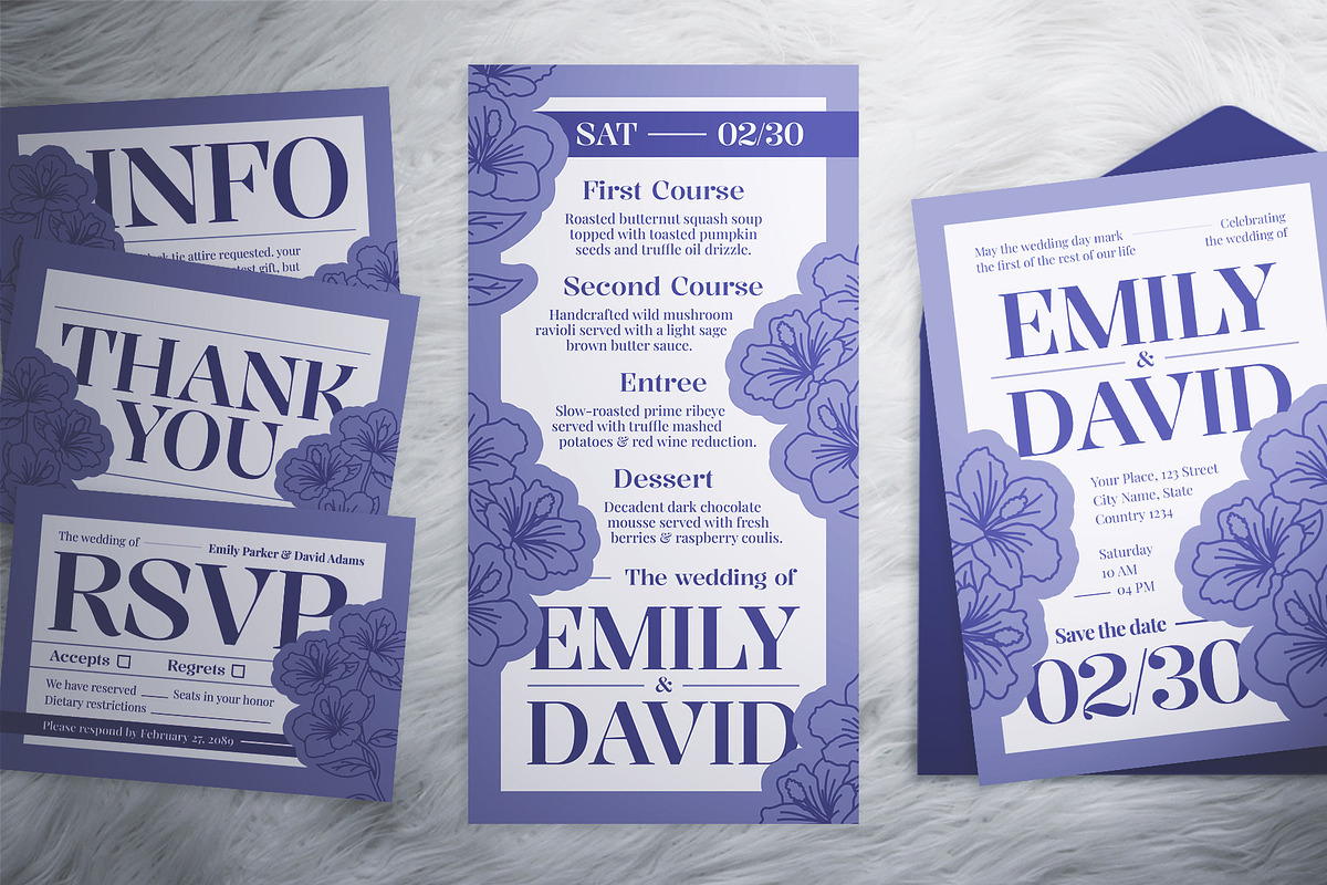 Illustrative Wedding Invitation, an Invitation Template by The Good Store (Photo 4 of 4)