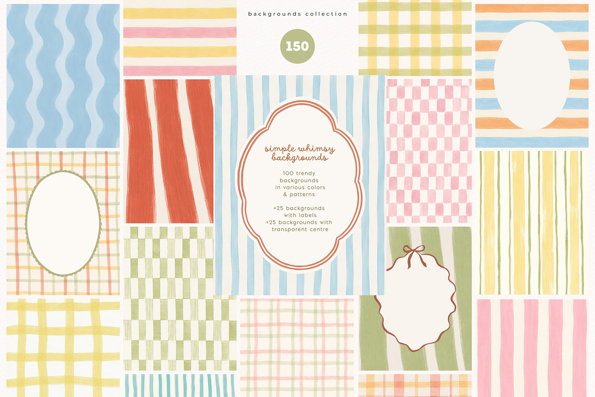 Simple Whimsy Backgrounds, a Background Graphic by PeDe Designs (Photo 1 of 15)