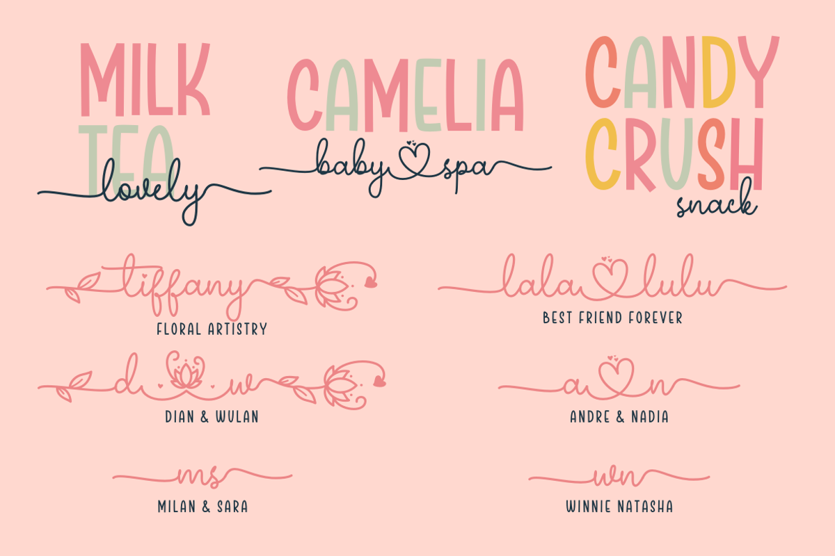 APOC - Hi Maria Font Duo, a Script Font by a Piece of Cake (Photo 16 of 20)