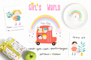 Girls love cars and plants, a Decorative Illustration by Viktoria Siarova (Thumbnail 1 of 7)