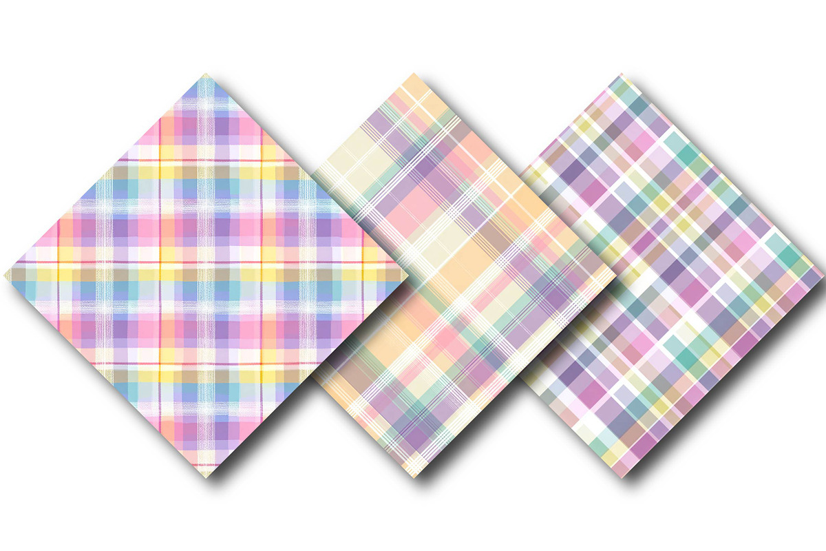 Unicorn Plaid - Seamless Pastel, a Texture Illustration by DreamPrint404 (Photo 3 of 4)