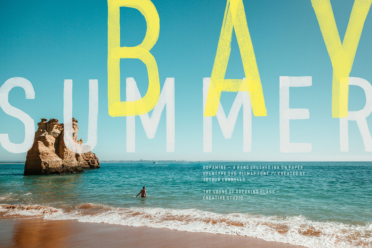 Dopamine SVG | Hand Brushed Font preview 8