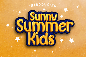 Sunny Summer Kids Font