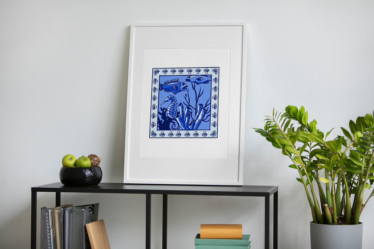 Nautical Delft Blue Collection, a Pattern Graphic by ArtPavo (Photo 5 of 12)