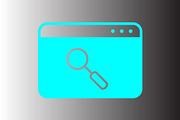 Browser icon design template, a Solid Icon by Sumberpangan (Thumbnail 3 of 3)