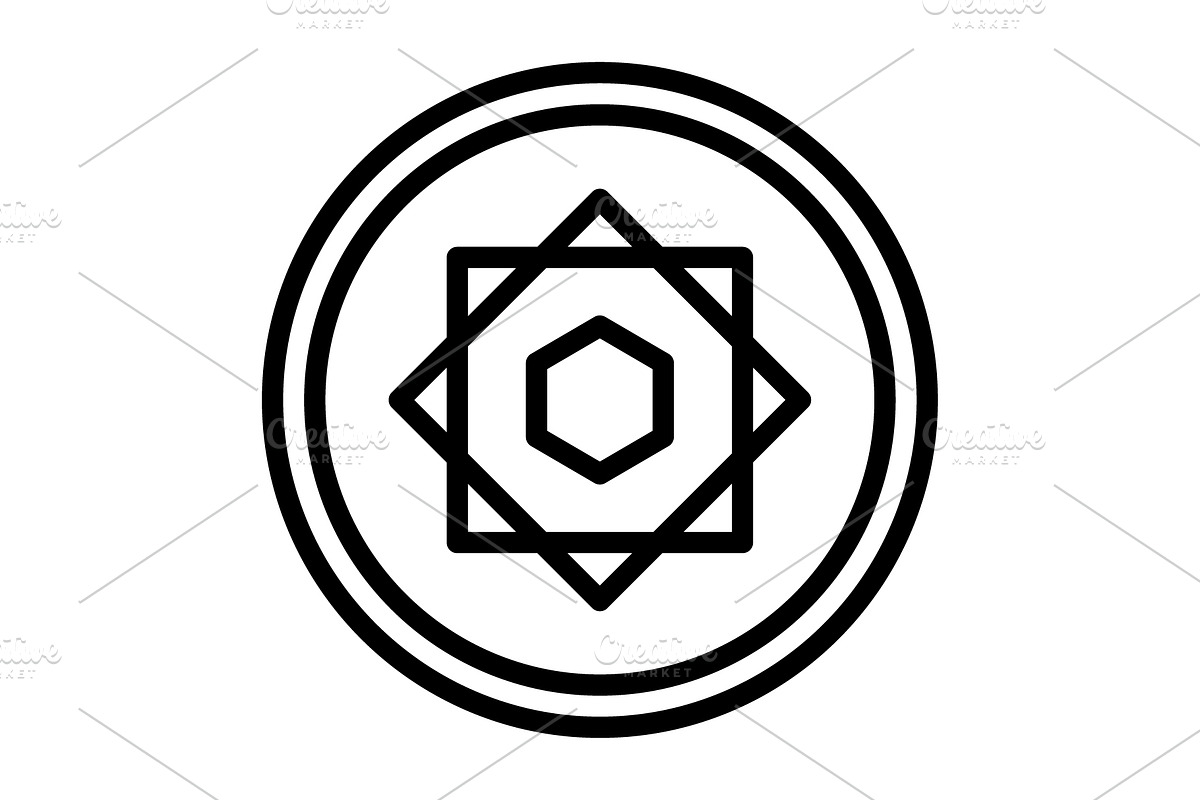 Astrology mythology black icon, an Outline Icon by Creative priyanka