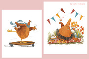 Valentine’s Day Happy Hen Illustrati, a Decorative Illustration by Dashnpro (Thumbnail 6 of 8)
