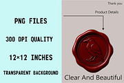 Elegant Red Wax Seal Stamp Clipart B, an Illustration by SVGArt (Thumbnail 7 of 8)
