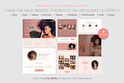 Beauty Canva Website Estheticians, a Landing Page Template by vectorocean (Thumbnail 3 of 10)
