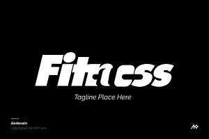 Fitness Wordmark Logo, a Branding & Logo Template by Akdesain