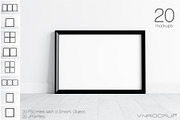Black Frames Bundle - 20 Mockups, a Print Template by VNmockup (Thumbnail 1 of 9)