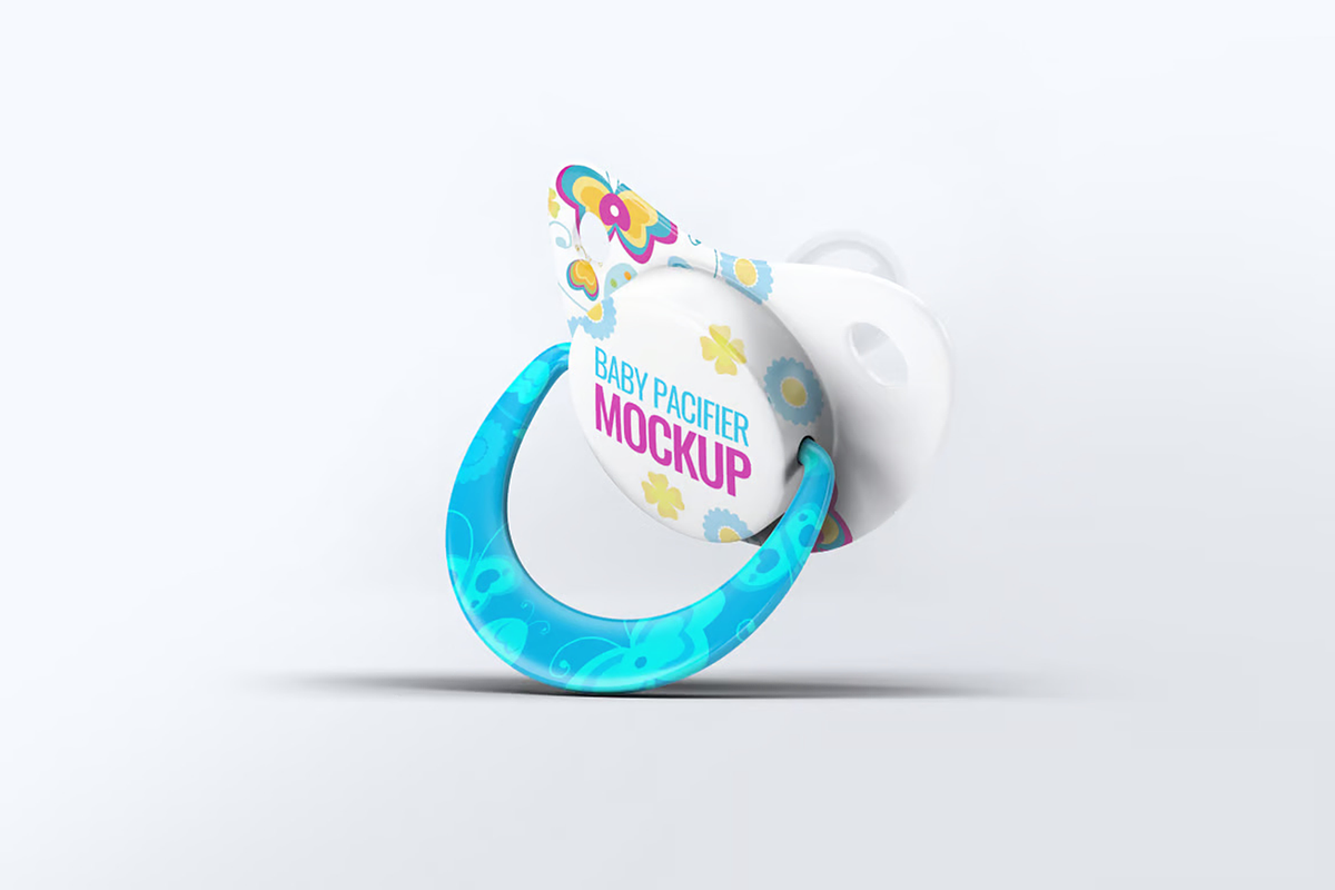 Baby Pacifier Mock-Up, a Product Mockup by DesignRushMarket (Photo 5 of 6)