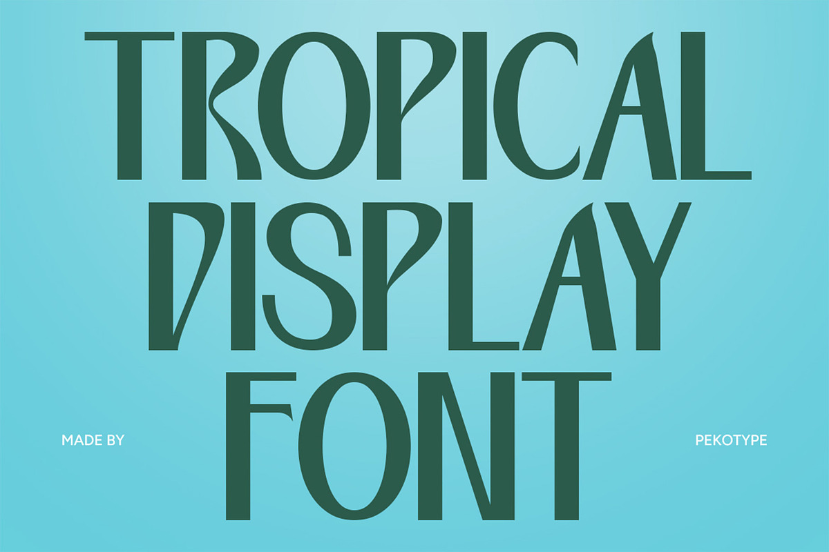 Tropical Maokai - Groovy Summer Font, a Sans Serif Font by Pekotype (Photo 2 of 14)