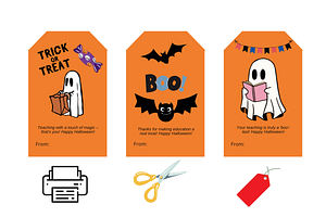 Teacher Halloween Gift Tags