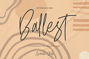 Ballest - Monoline Signature Font, a Script Font by Azcreative Studio (Thumbnail 1 of 9)
