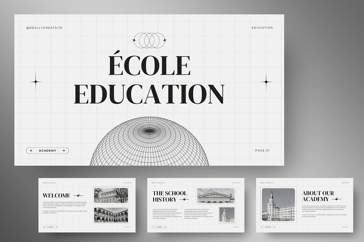 École - Education Presentation, a Presentation Template by FIBRINOSÄ (Photo 1 of 5)