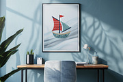 Cute ships set, a Transportation Illustration by JulyGart (Thumbnail 4 of 5)
