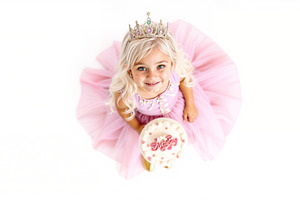 birthday girl in princess dress, a Photo by Bunny's Little Shop