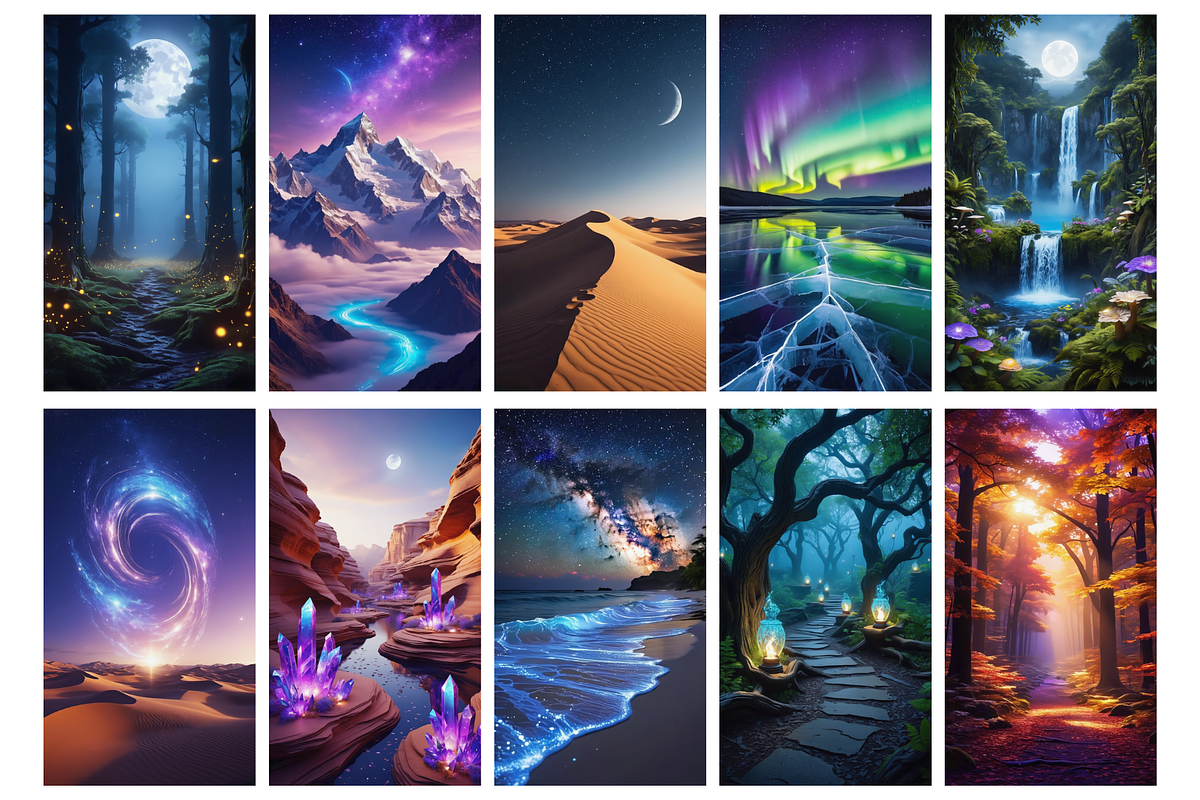 Mystical Nature Backgrounds, a Scene 3D Model by MarisoArt (Photo 3 of 7)