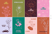 BLOOM floral spring summer bundle, a Seasonal Illustration by Lena Nikolaeva (Thumbnail 5 of 14)