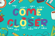 Super School - Funny Kids 10 Various, a Font by PutraCetol Studio (Thumbnail 5 of 11)