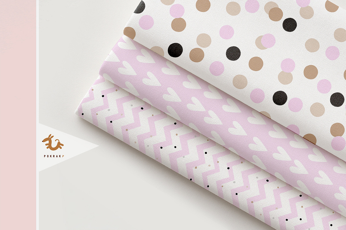 Baby Shower vector cards & patterns, a Seasonal Illustration by Pokraky (Photo 4 of 4)