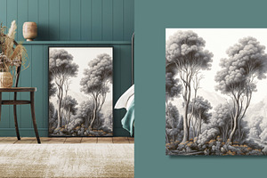 Tropical Forest Mural Series