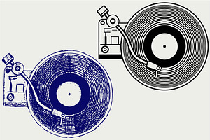 Record player SVG