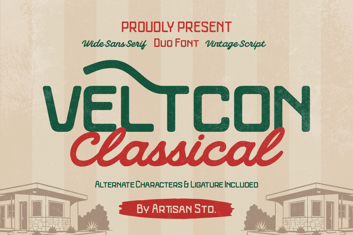 Veltcon, a Sans Serif Font by Artisan Themes (Photo 1 of 11)