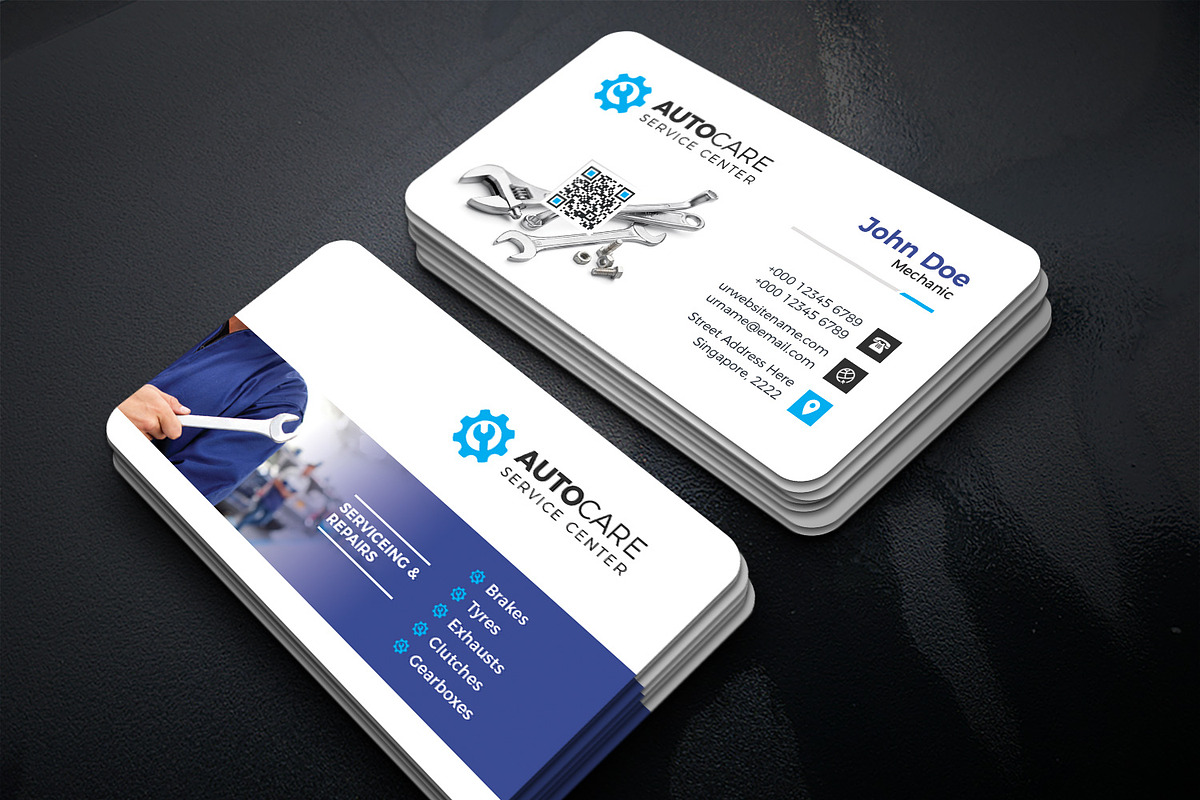 Car Service Business Card, a Business Card Template by GenerousArt (Photo 1 of 2)
